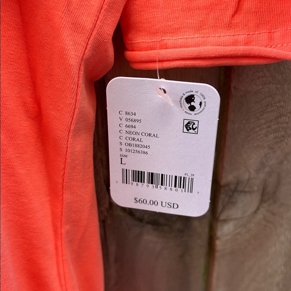 Free People Movement Hot Shot Tee Romper in Neon Coral - Picture 5 of 8